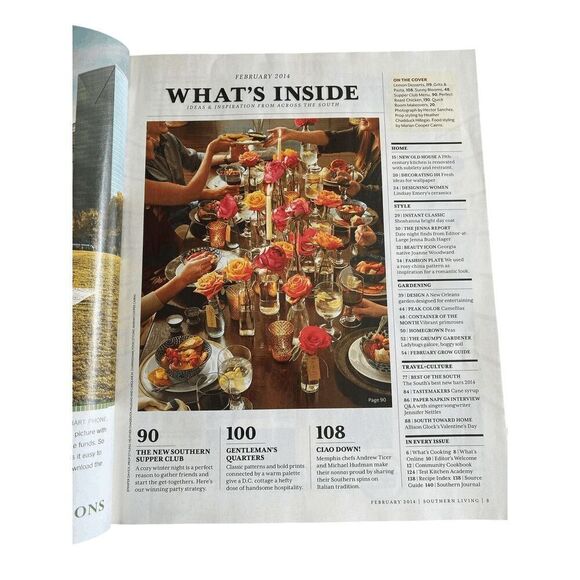 Southern Living Magazine Feb 2014 First Taste of Spring Recipes - Picture 2 of 2